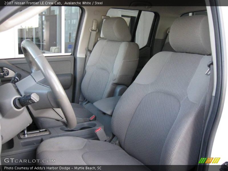 Avalanche White / Steel 2007 Nissan Frontier LE Crew Cab