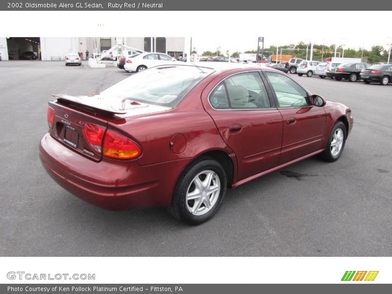 Ruby Red / Neutral 2002 Oldsmobile Alero GL Sedan