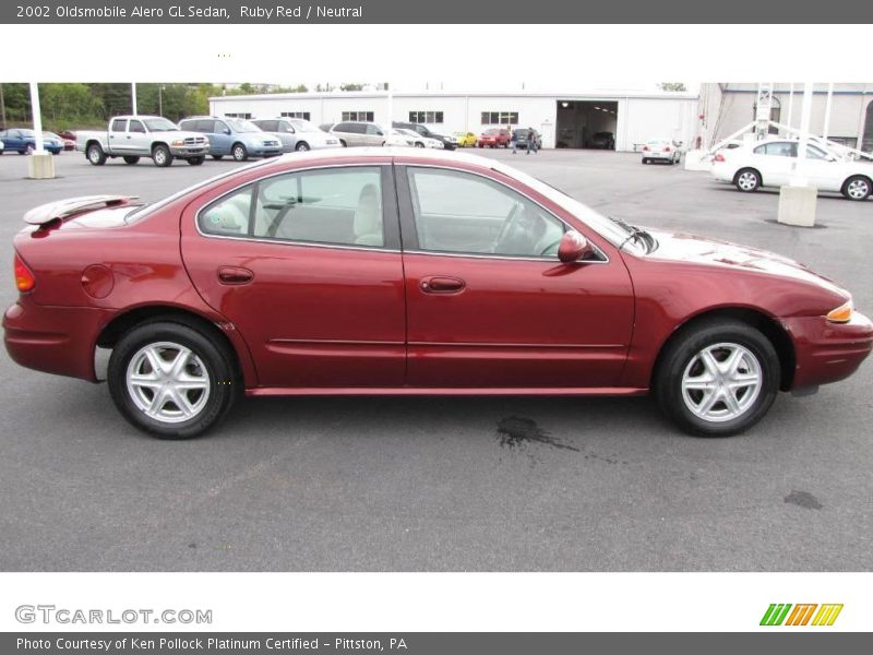 Ruby Red / Neutral 2002 Oldsmobile Alero GL Sedan