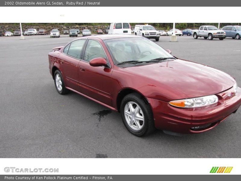 Ruby Red / Neutral 2002 Oldsmobile Alero GL Sedan