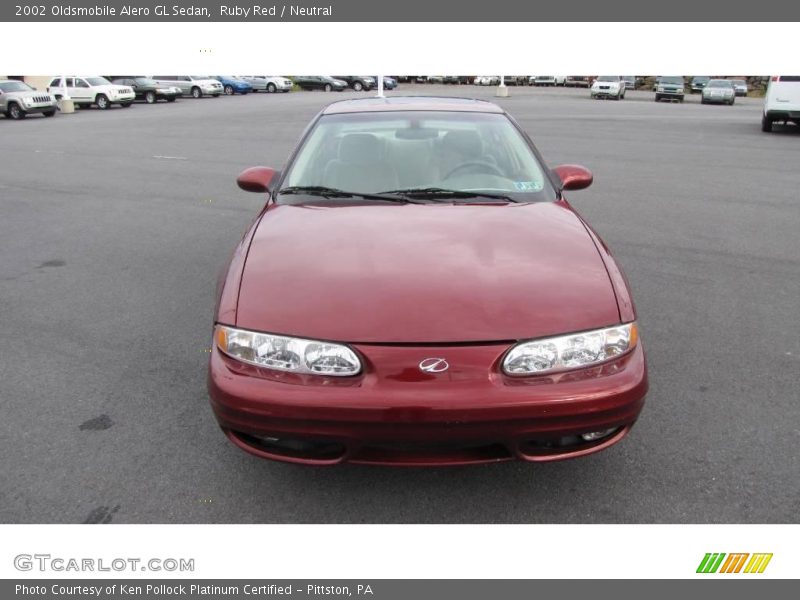 Ruby Red / Neutral 2002 Oldsmobile Alero GL Sedan