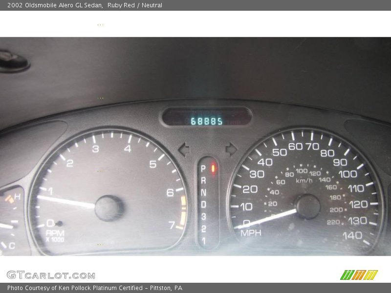 Ruby Red / Neutral 2002 Oldsmobile Alero GL Sedan