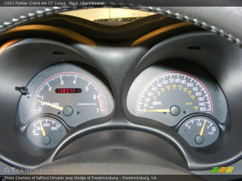 Black / Dark Pewter 2001 Pontiac Grand Am GT Coupe