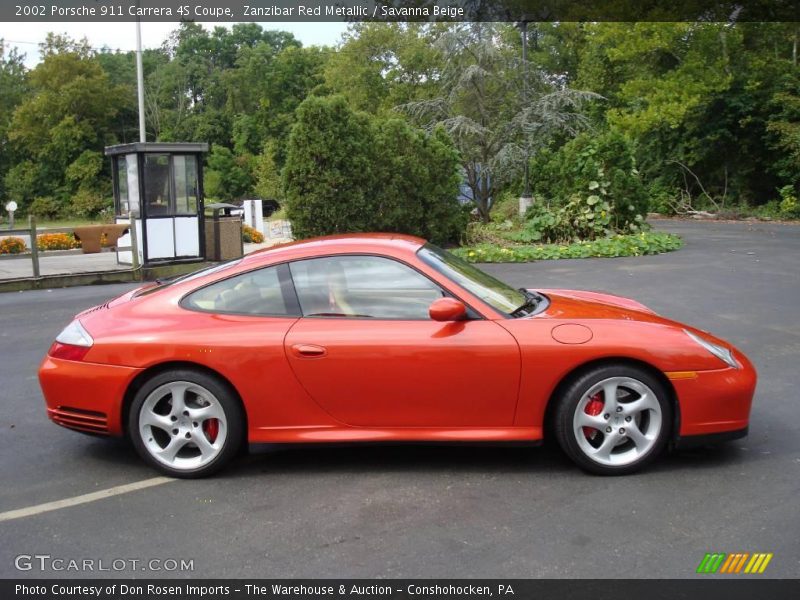  2002 911 Carrera 4S Coupe Zanzibar Red Metallic