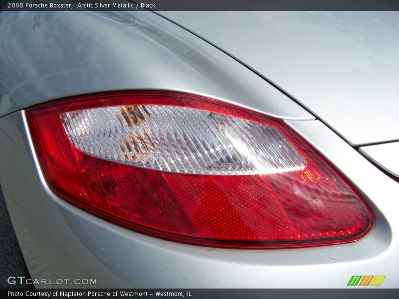 Arctic Silver Metallic / Black 2008 Porsche Boxster