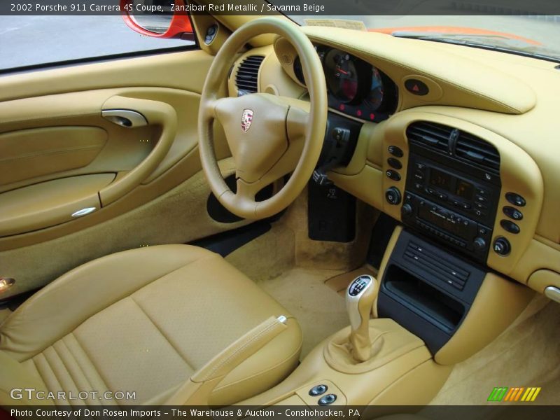  2002 911 Carrera 4S Coupe Savanna Beige Interior