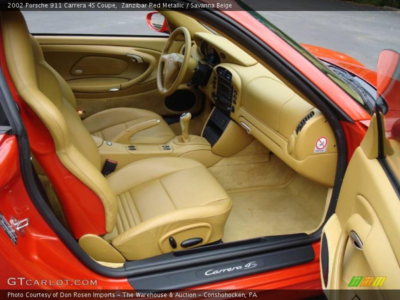  2002 911 Carrera 4S Coupe Savanna Beige Interior
