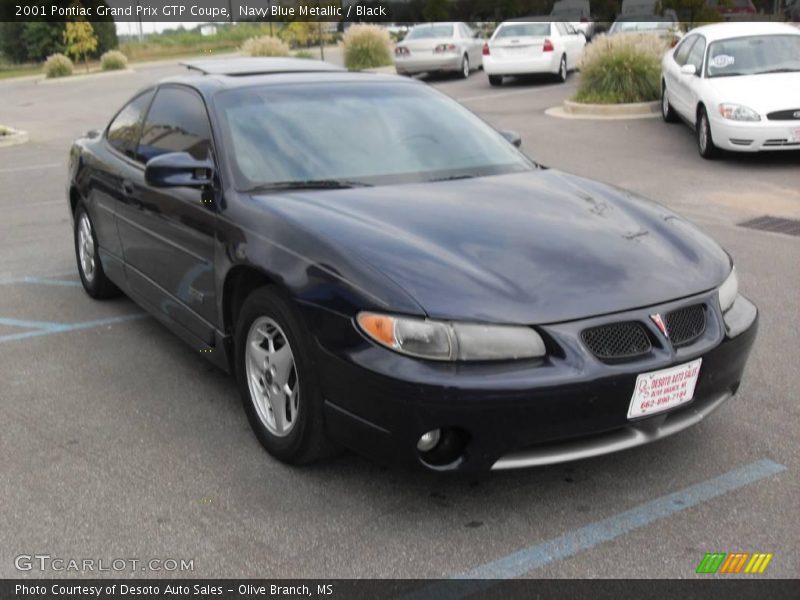 Navy Blue Metallic / Black 2001 Pontiac Grand Prix GTP Coupe