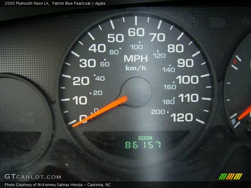 Patriot Blue Pearlcoat / Agate 2000 Plymouth Neon LX