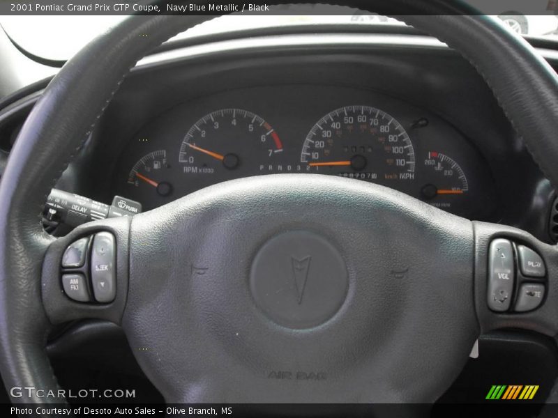 Navy Blue Metallic / Black 2001 Pontiac Grand Prix GTP Coupe