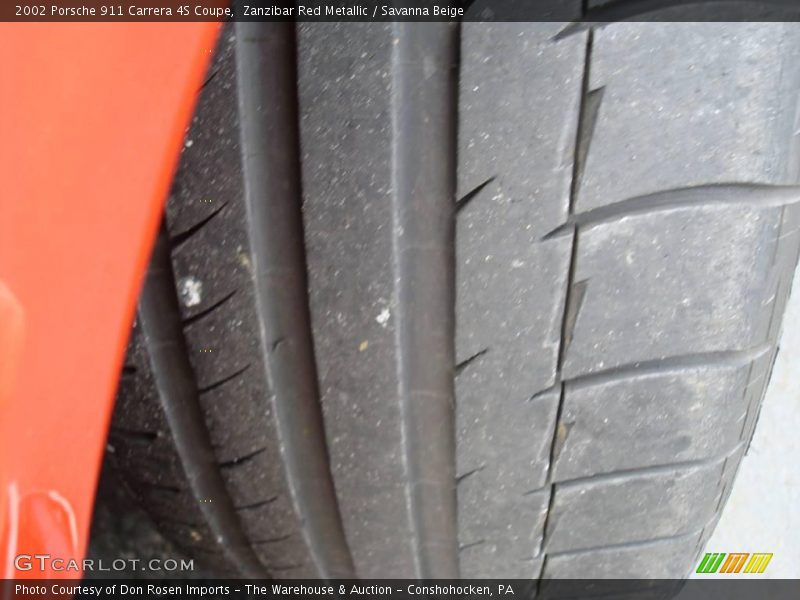 Zanzibar Red Metallic / Savanna Beige 2002 Porsche 911 Carrera 4S Coupe