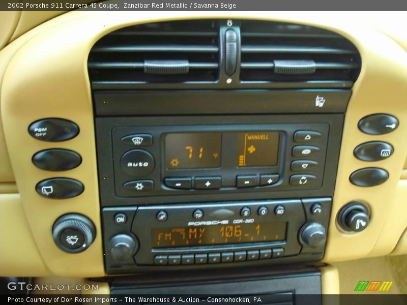 Controls of 2002 911 Carrera 4S Coupe