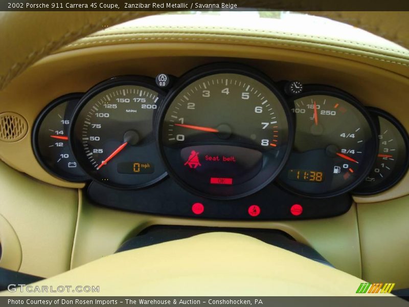  2002 911 Carrera 4S Coupe Carrera 4S Coupe Gauges