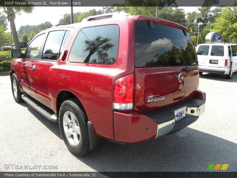 Red Brawn / Sand 2007 Nissan Armada SE