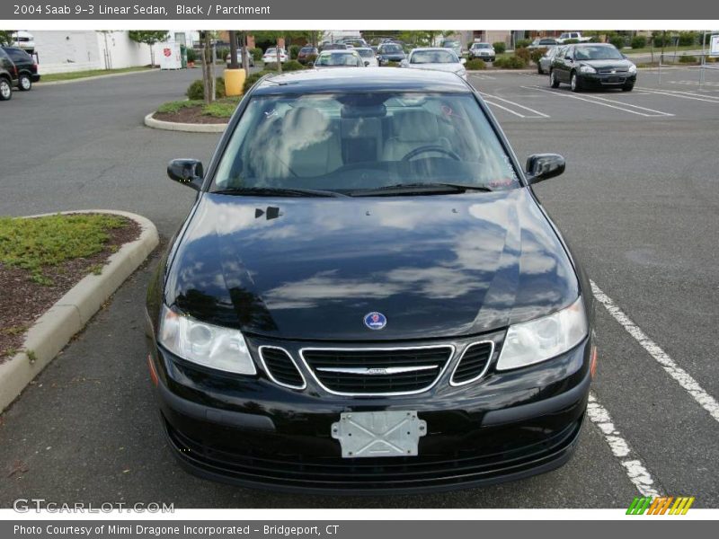 Black / Parchment 2004 Saab 9-3 Linear Sedan
