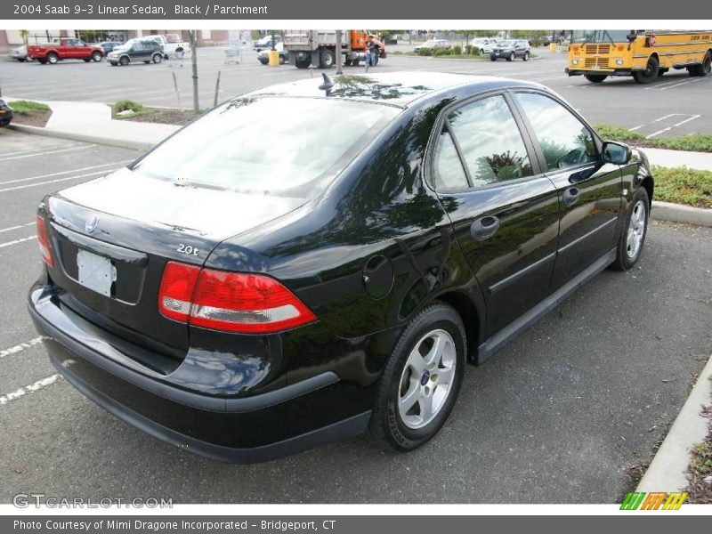 Black / Parchment 2004 Saab 9-3 Linear Sedan