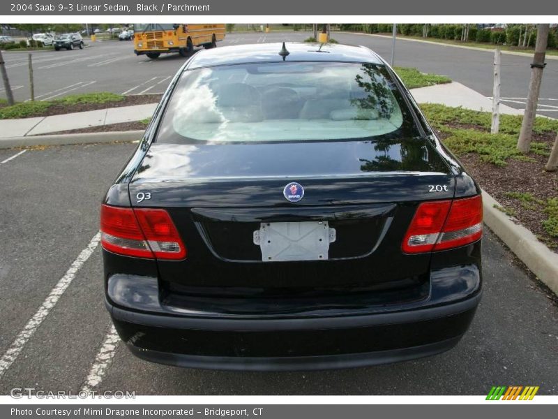 Black / Parchment 2004 Saab 9-3 Linear Sedan