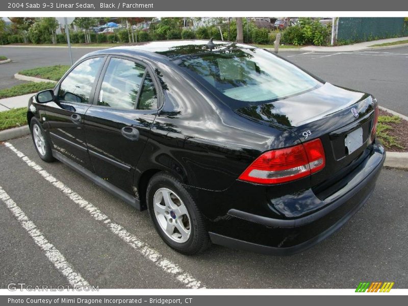 Black / Parchment 2004 Saab 9-3 Linear Sedan
