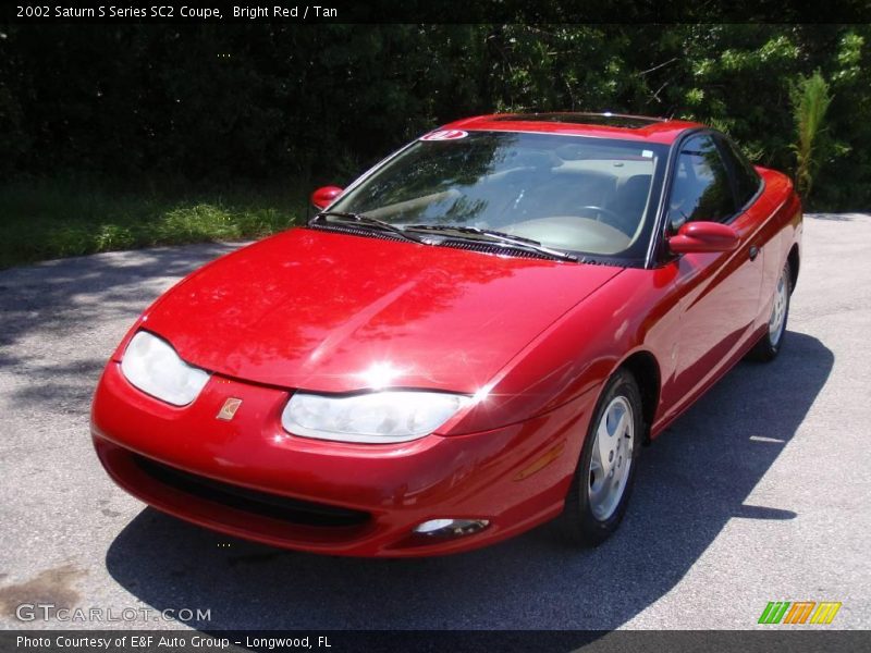 Bright Red / Tan 2002 Saturn S Series SC2 Coupe