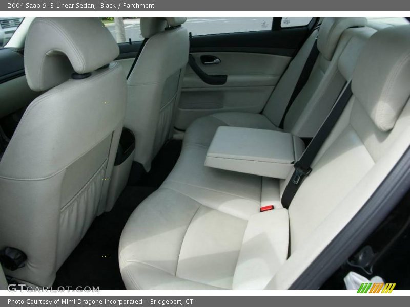 Black / Parchment 2004 Saab 9-3 Linear Sedan