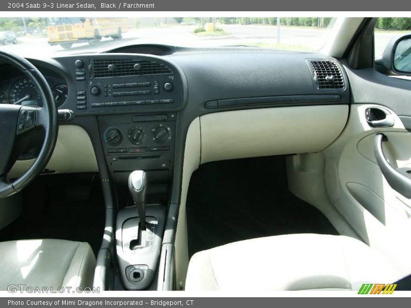 Black / Parchment 2004 Saab 9-3 Linear Sedan