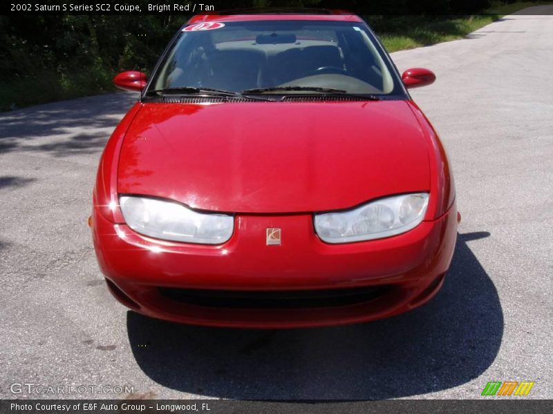 Bright Red / Tan 2002 Saturn S Series SC2 Coupe