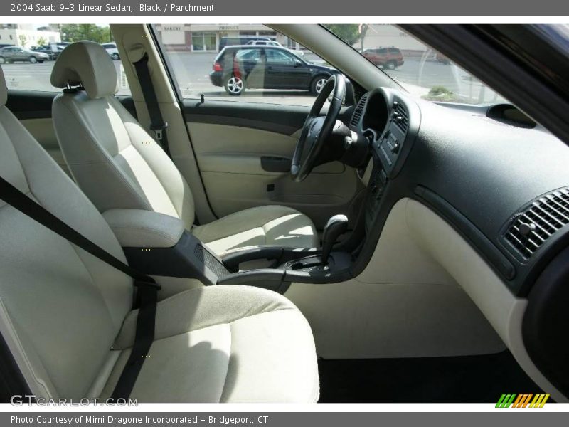 Black / Parchment 2004 Saab 9-3 Linear Sedan