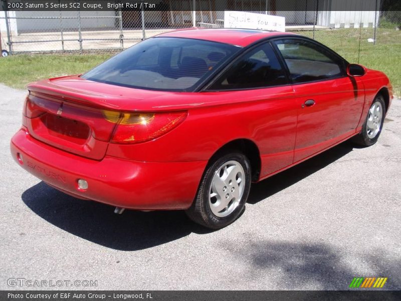 Bright Red / Tan 2002 Saturn S Series SC2 Coupe