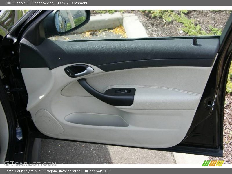 Black / Parchment 2004 Saab 9-3 Linear Sedan