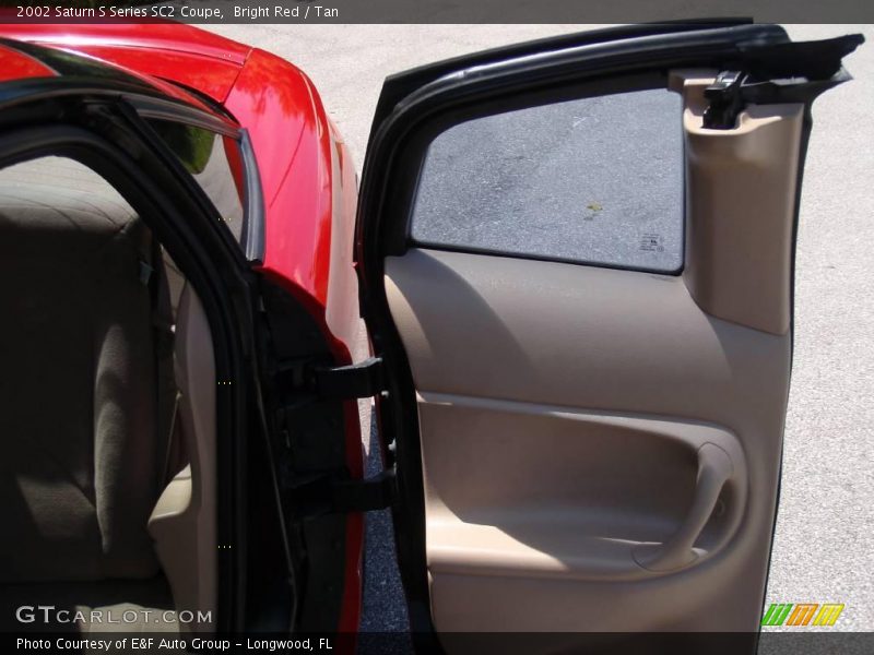 Bright Red / Tan 2002 Saturn S Series SC2 Coupe