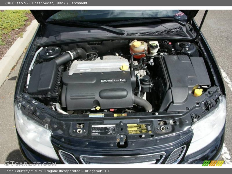 Black / Parchment 2004 Saab 9-3 Linear Sedan