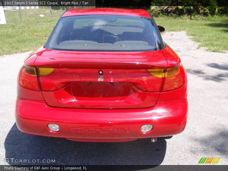 Bright Red / Tan 2002 Saturn S Series SC2 Coupe