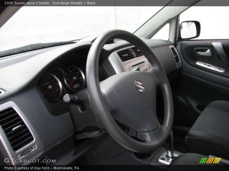 Cool Beige Metallic / Black 2005 Suzuki Aerio S Sedan
