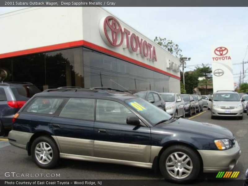 Deep Sapphire Metallic / Gray 2001 Subaru Outback Wagon
