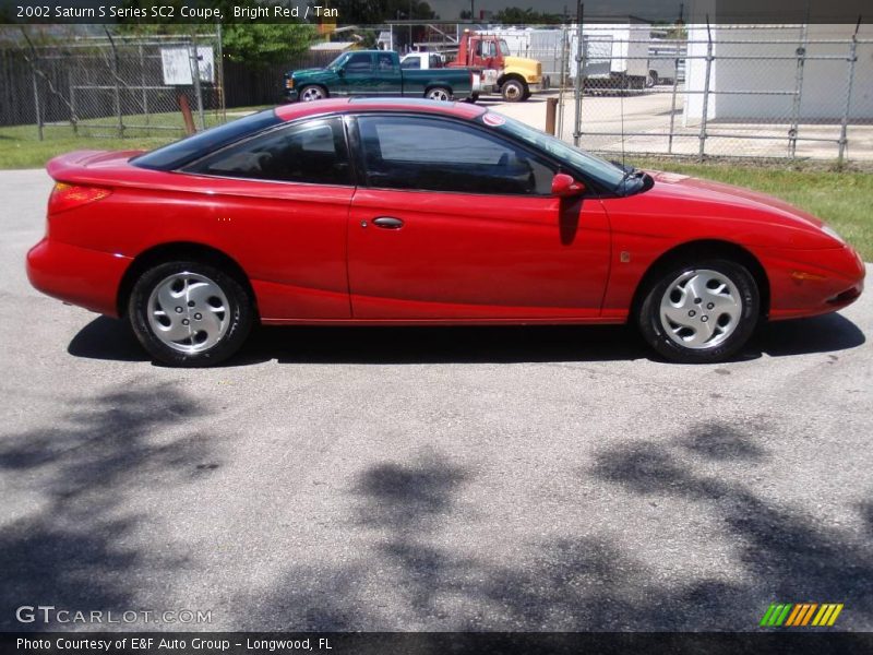 Bright Red / Tan 2002 Saturn S Series SC2 Coupe