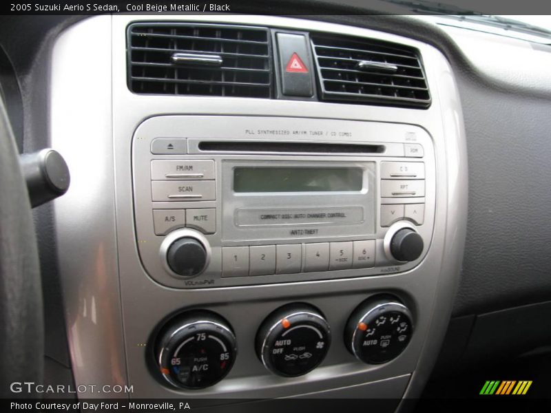 Cool Beige Metallic / Black 2005 Suzuki Aerio S Sedan
