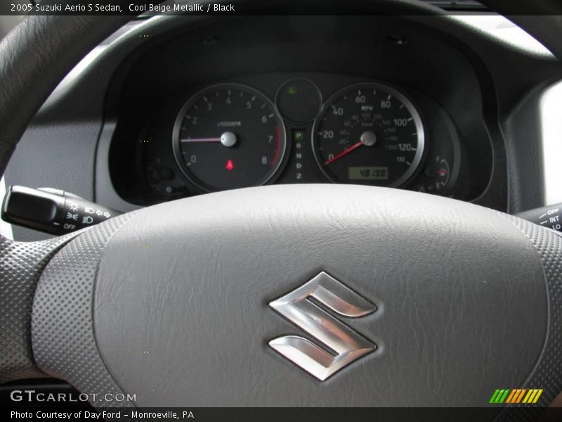 Cool Beige Metallic / Black 2005 Suzuki Aerio S Sedan