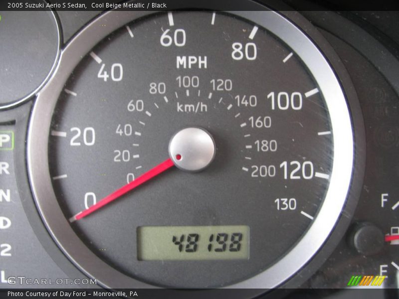 Cool Beige Metallic / Black 2005 Suzuki Aerio S Sedan