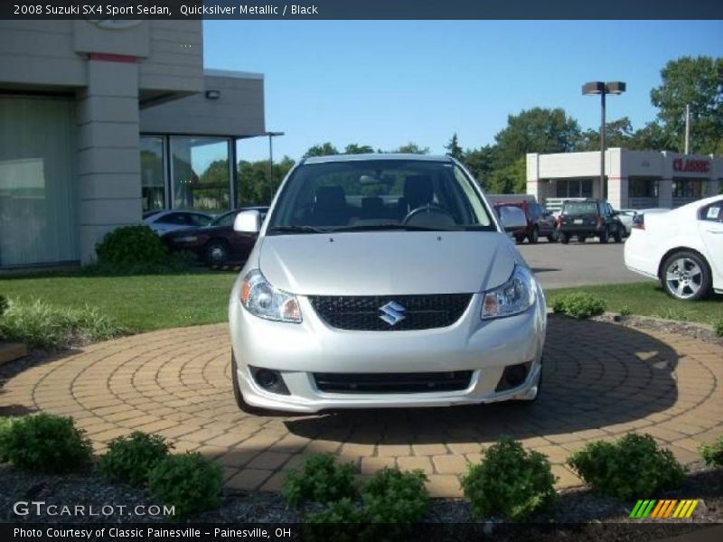 Quicksilver Metallic / Black 2008 Suzuki SX4 Sport Sedan