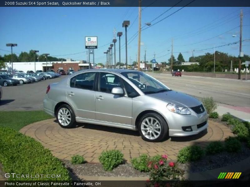 Quicksilver Metallic / Black 2008 Suzuki SX4 Sport Sedan