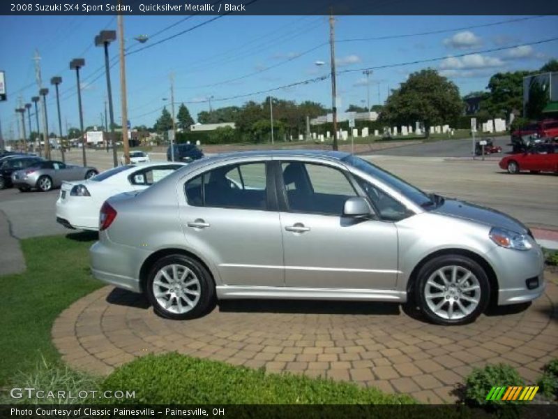 Quicksilver Metallic / Black 2008 Suzuki SX4 Sport Sedan
