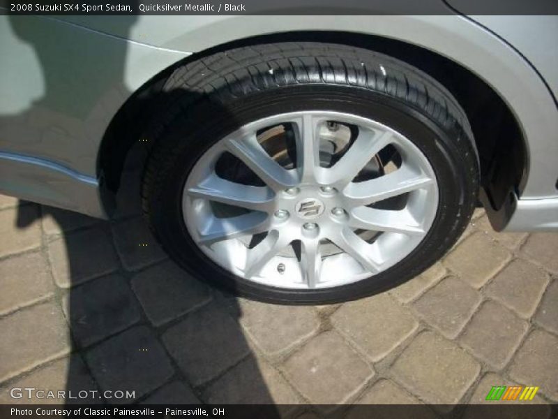 Quicksilver Metallic / Black 2008 Suzuki SX4 Sport Sedan