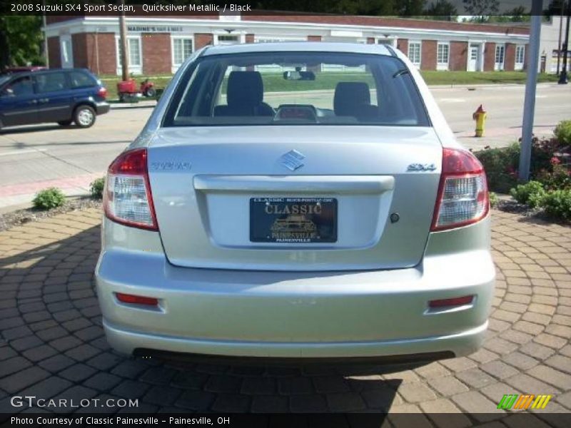 Quicksilver Metallic / Black 2008 Suzuki SX4 Sport Sedan