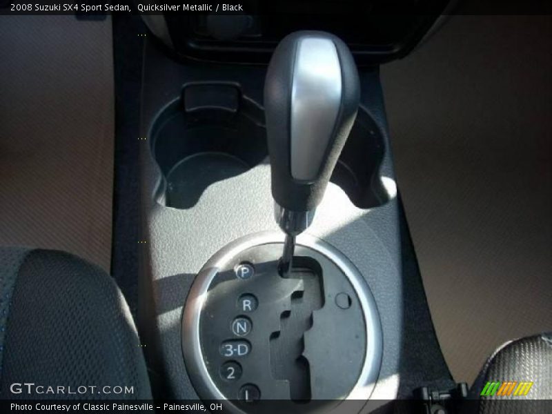 Quicksilver Metallic / Black 2008 Suzuki SX4 Sport Sedan