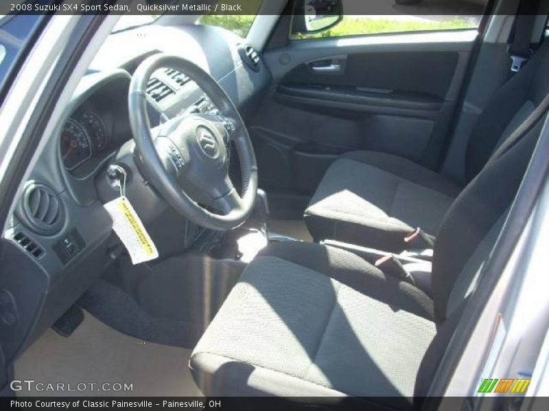 Quicksilver Metallic / Black 2008 Suzuki SX4 Sport Sedan