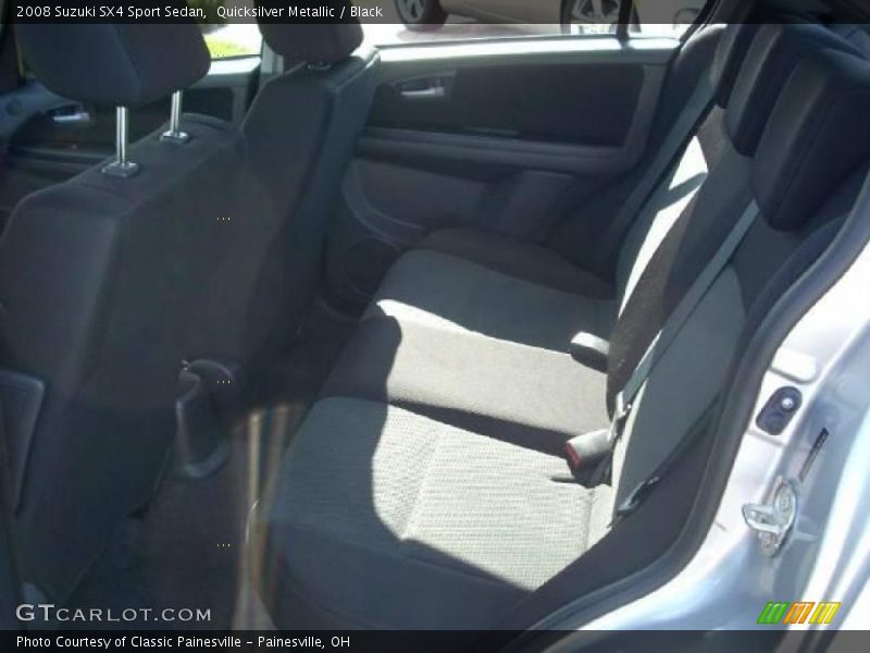 Quicksilver Metallic / Black 2008 Suzuki SX4 Sport Sedan