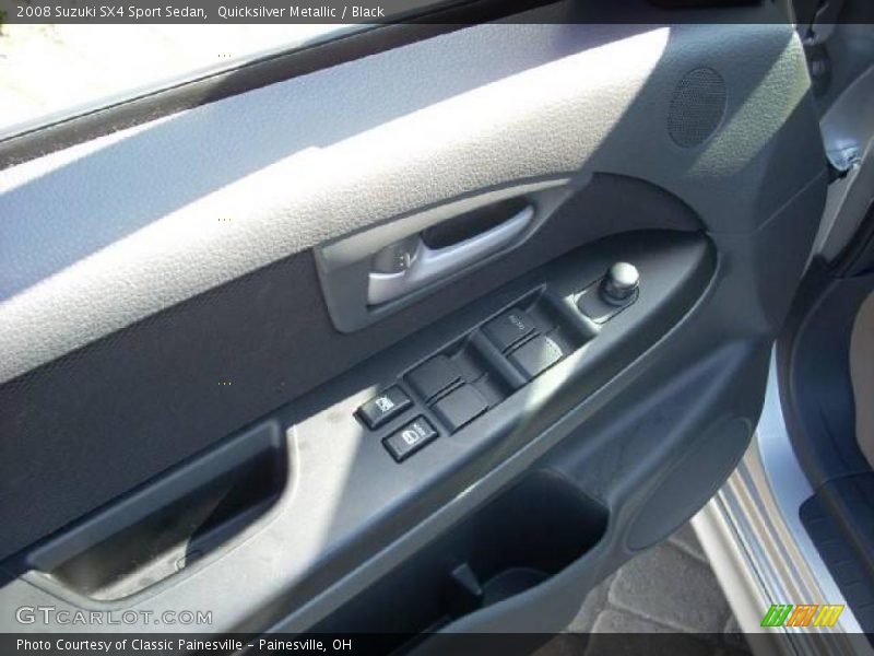 Quicksilver Metallic / Black 2008 Suzuki SX4 Sport Sedan