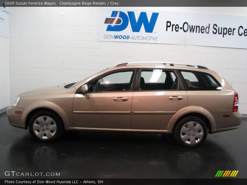 Champagne Beige Metallic / Grey 2006 Suzuki Forenza Wagon