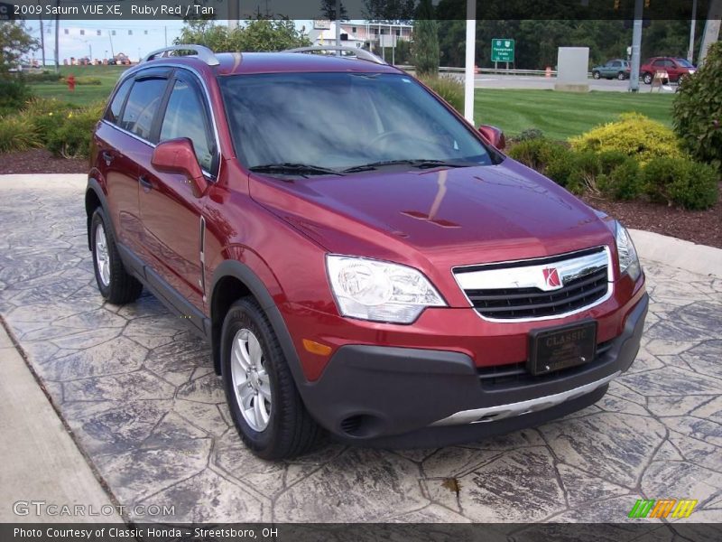 Ruby Red / Tan 2009 Saturn VUE XE