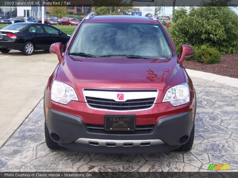 Ruby Red / Tan 2009 Saturn VUE XE